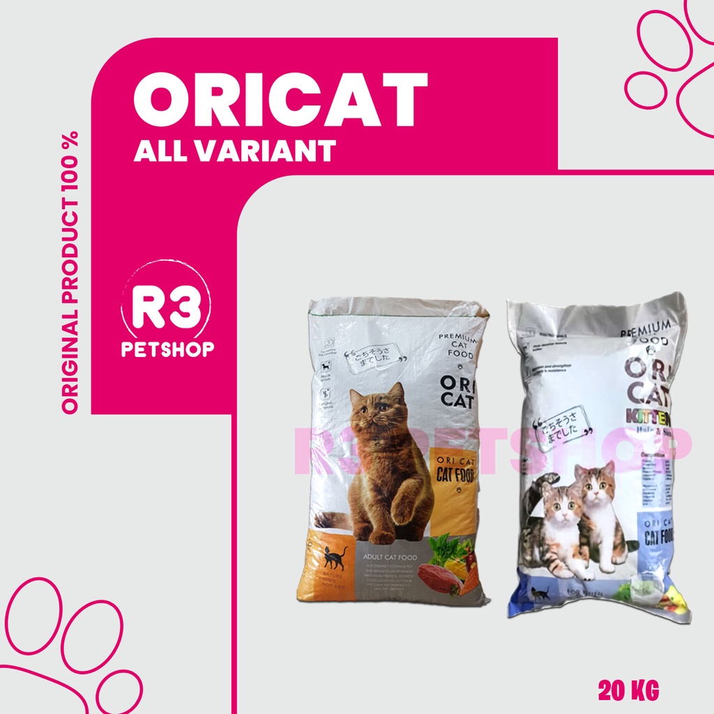 Makanan kucing kualitas baik ORI CAT 20kg All Varian ( GRAB GOSEND )