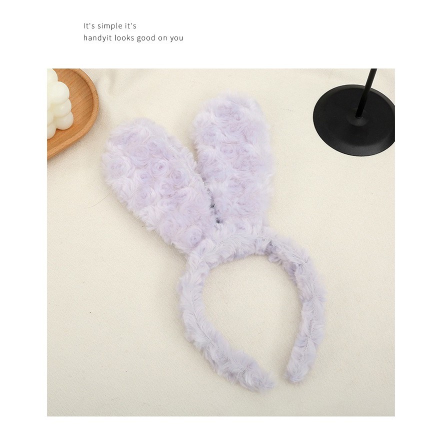 Bando Rabbit/Kelinci Bunga Bulu Lucu