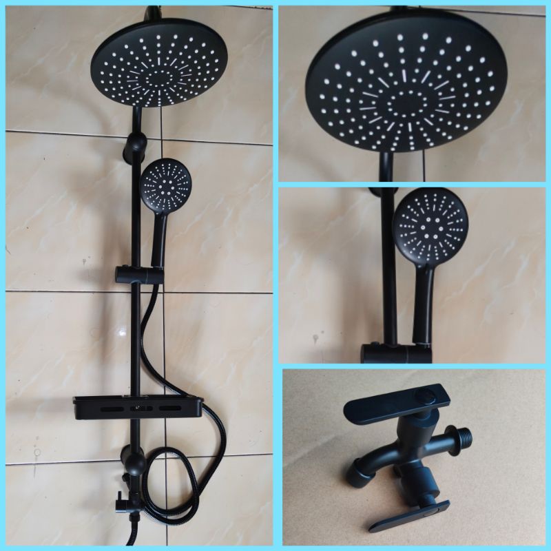 SHOWER TIANG PAKET KRAN CABANG/SHOWER KAMAR MANDI