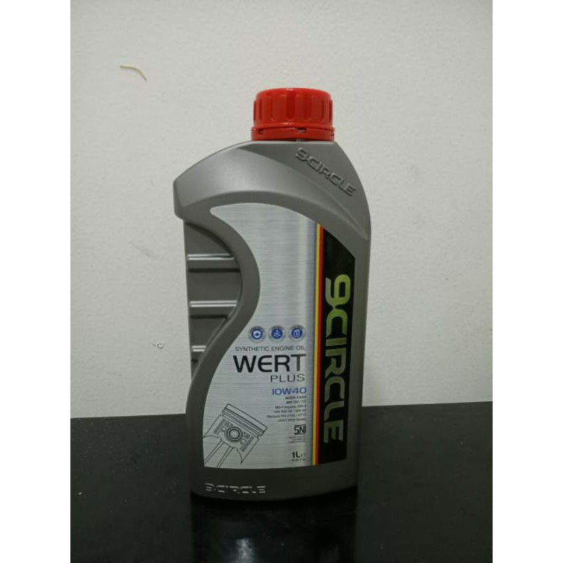 Oli Mobil Terbaik 9 Circle 10w40 100% Synthetic Engine Oil wert 1L