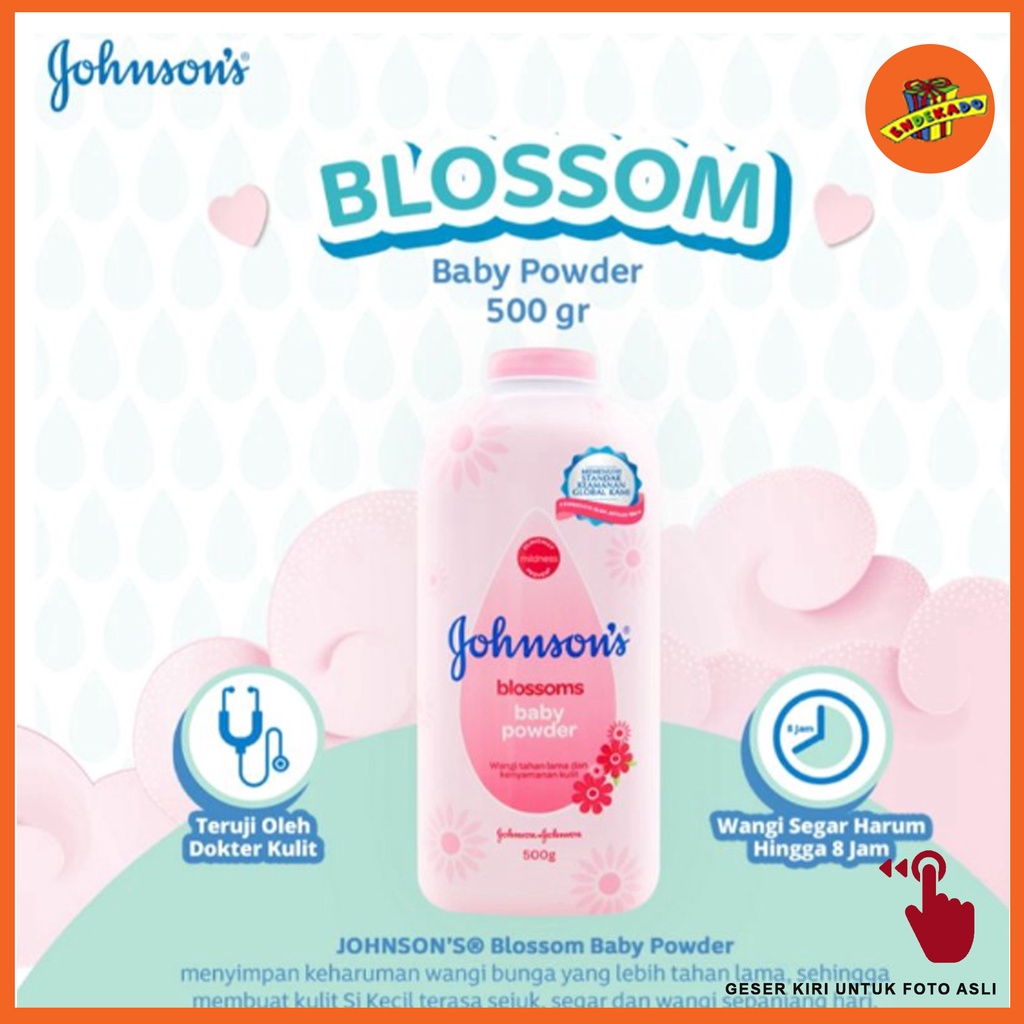 JOHNSON'S BLOSSOMS BABY POWDER 500g - Bedak Bayi