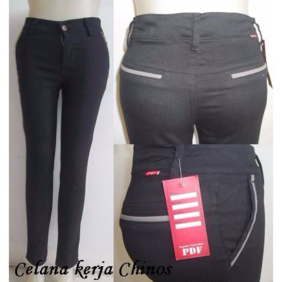 Celana kerja wanita Chinos XXL,XXXL(celana panjang chinos jumbo) 89K7