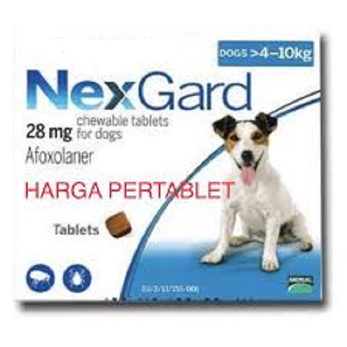 NEXGARD 4-10kg obat kutu - demodex 