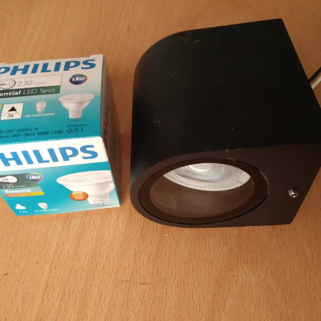 Jual Lampu dinding wall lamp Led Philips mr16 outdoor tahan air ...