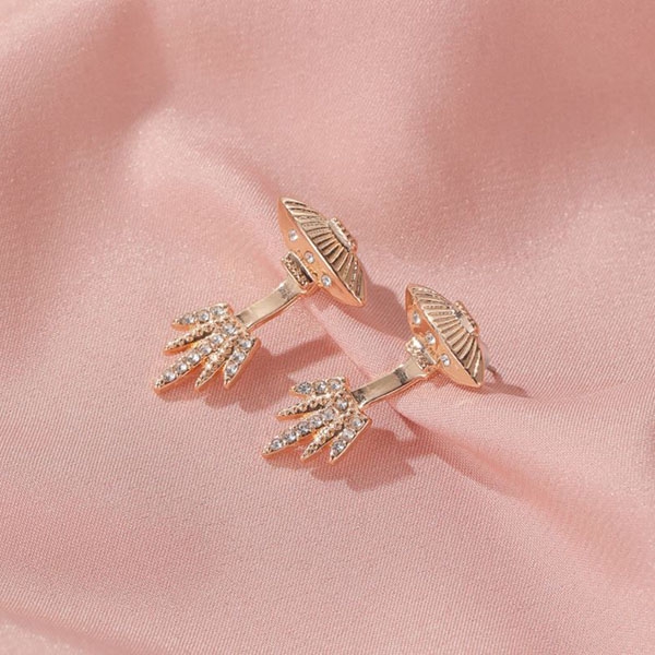 anting UFO star diamond spaceship earrings (2J3)  jan233