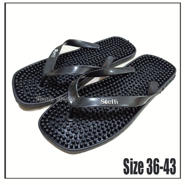 Steffi Sandal Kesehatan 36-43 / Sandal Rematik / Sandal Rumah / Sandal Wudhu / Sandal Karet Santai