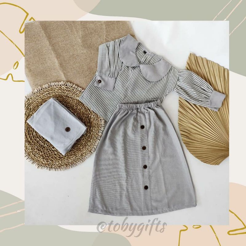Fitri set & parviz set - baju muslim anak baju koko anak baju muslim anak couple baju muslim dan rok
