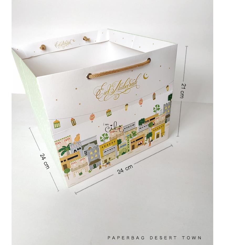 

(PAPERBAG DESERT TOWN) PaperBag lebaran idul fitri hari raya 24x24x21