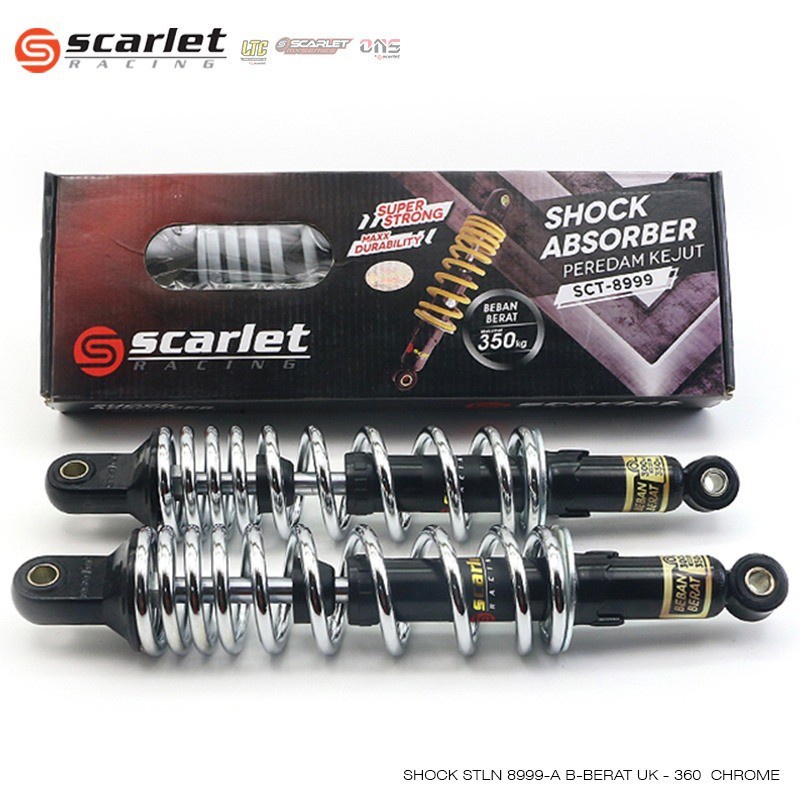 Shock absorber Shockbreaker Skok Setelan 8989 Uk 280 320 340 360 mm SCARLET RACING TIPE SHOCK STLN 8989-STLN 8999-BRAZUCA 3521