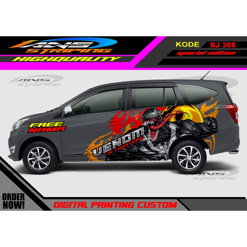 STICKER MOBIL SIGRA, AVANZA / DECAL STICKER MOBIL / VARIASI STIKER MOBIL SAMPIANG