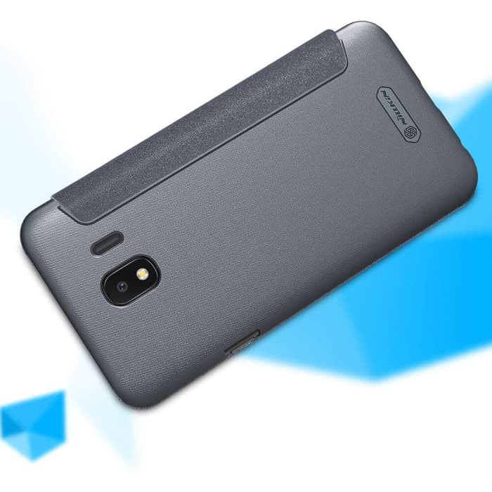 SAMSUNG Galaxy J4 Flip Cover NILLKIN Sparkle Case - Hitam