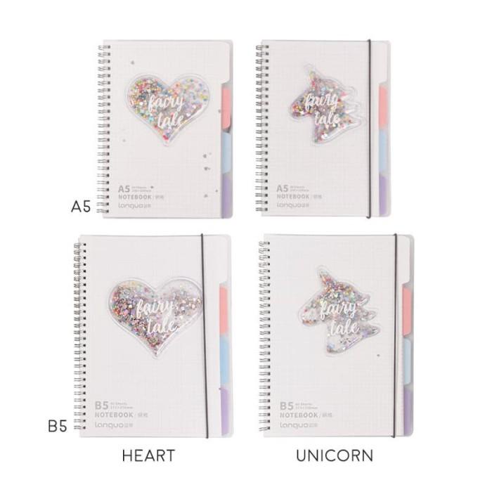 

Fairy Tale Quicksand Spiral Grid Notebook B5