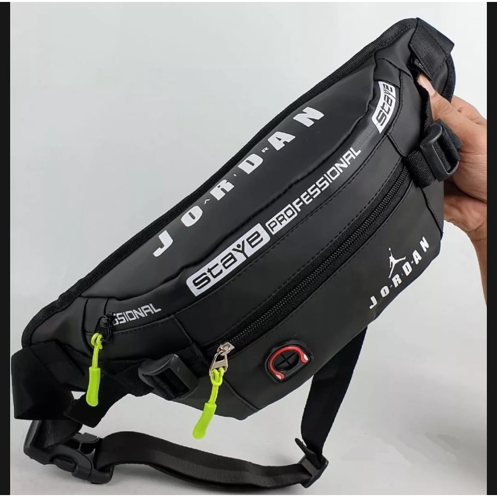 Tas Selempang Tas Pria Tas Pinggang Tas Anti Air Waistbag Sporty Waterproof