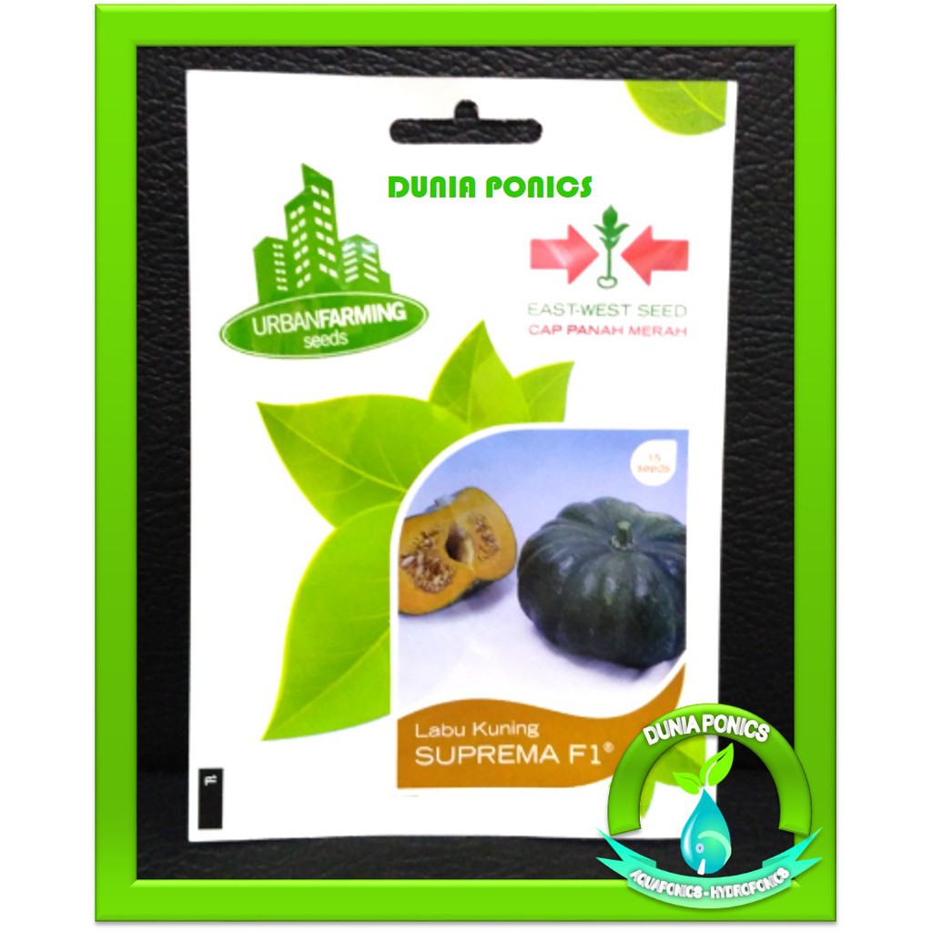 1 Pack Benih Labu Kuning SUPREMA F1 Cap Panah Merah Kemasan Asli Personal Pouch 15 Butir Seeds