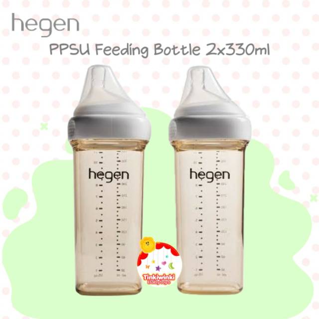 Botol Susu Hegen PPSU Feeding Bottle 2x330ml