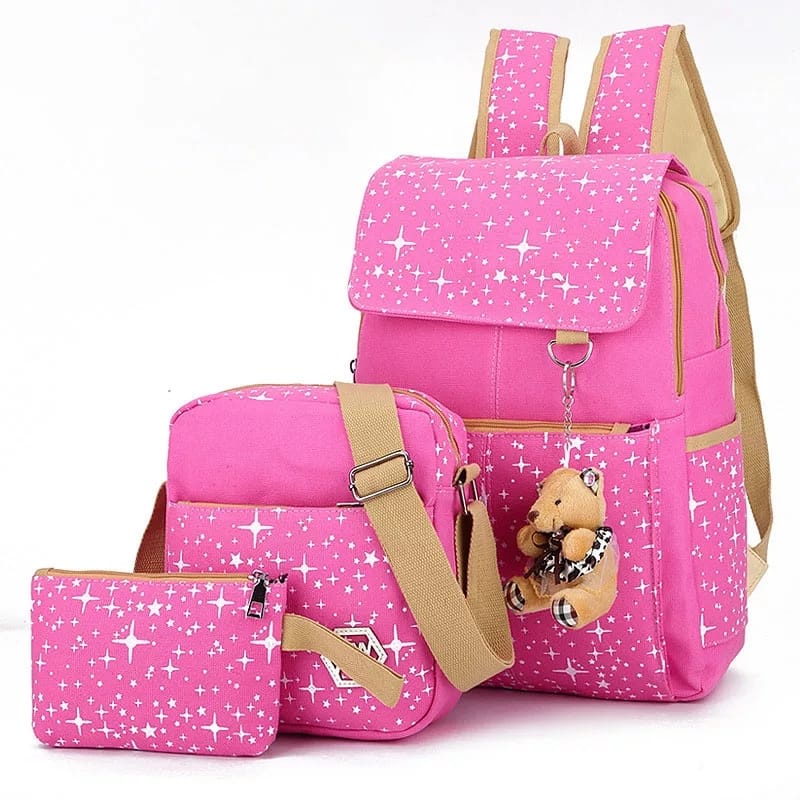 TAS RANSEL ANAK PEREMPUAN MOTIF BINTANG KEJORA / TAS RANSEL ANAK / TAS RANSEL MURAH