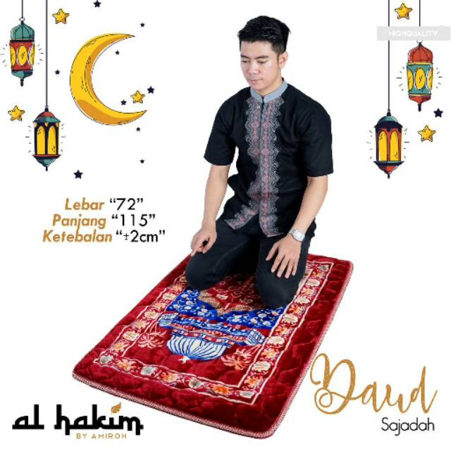 Sajadah Empuk Busa Tebal 2cm Alas Sholat DAUD SAJADAH