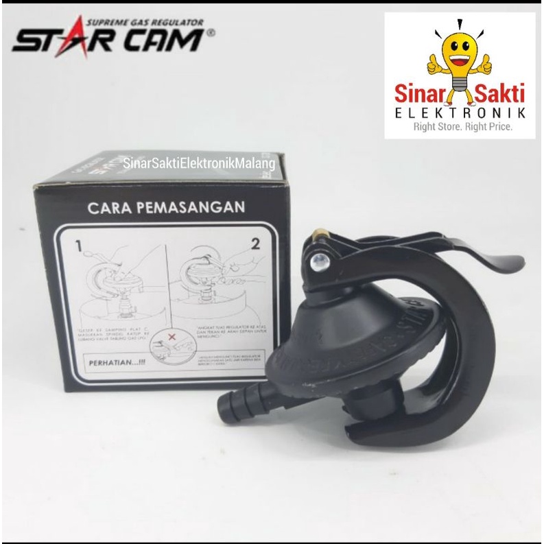 Regulator Gas Star Cam SC-23S Tekanan Rendah Non Meter/ Starcam Murah /Star Cam Regulator