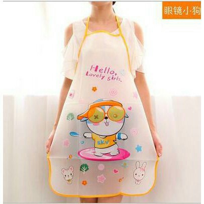 Celemek Plastik Karakter Celemek PVC Celemek Waterproff Apron Masak Motif