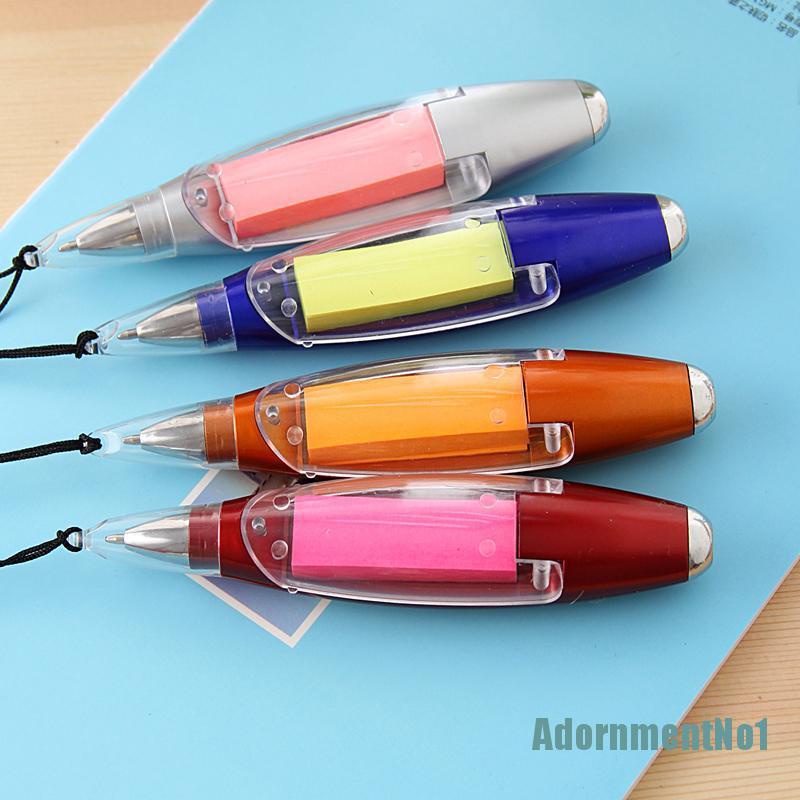 (AdornmentNo1) Pulpen Dengan Lampu LED Bahan Plastik