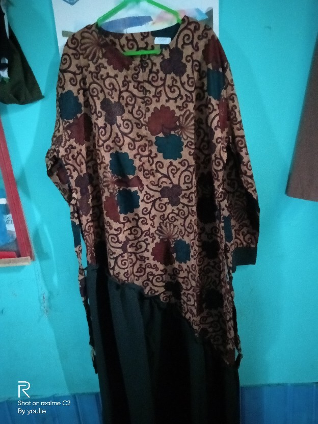 Gamis Batik Manggar Kenongo Ukel Bunga. Terlaris