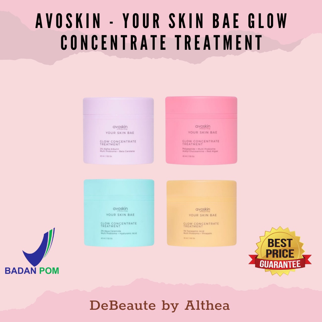 Avoskin YSB Your Skin Bae Glow Concentrate Treatment 15ml | 45ml - Polypeptide/ Aqua Ceramide/ Alpha Arbutin/ Tranexamic Acid