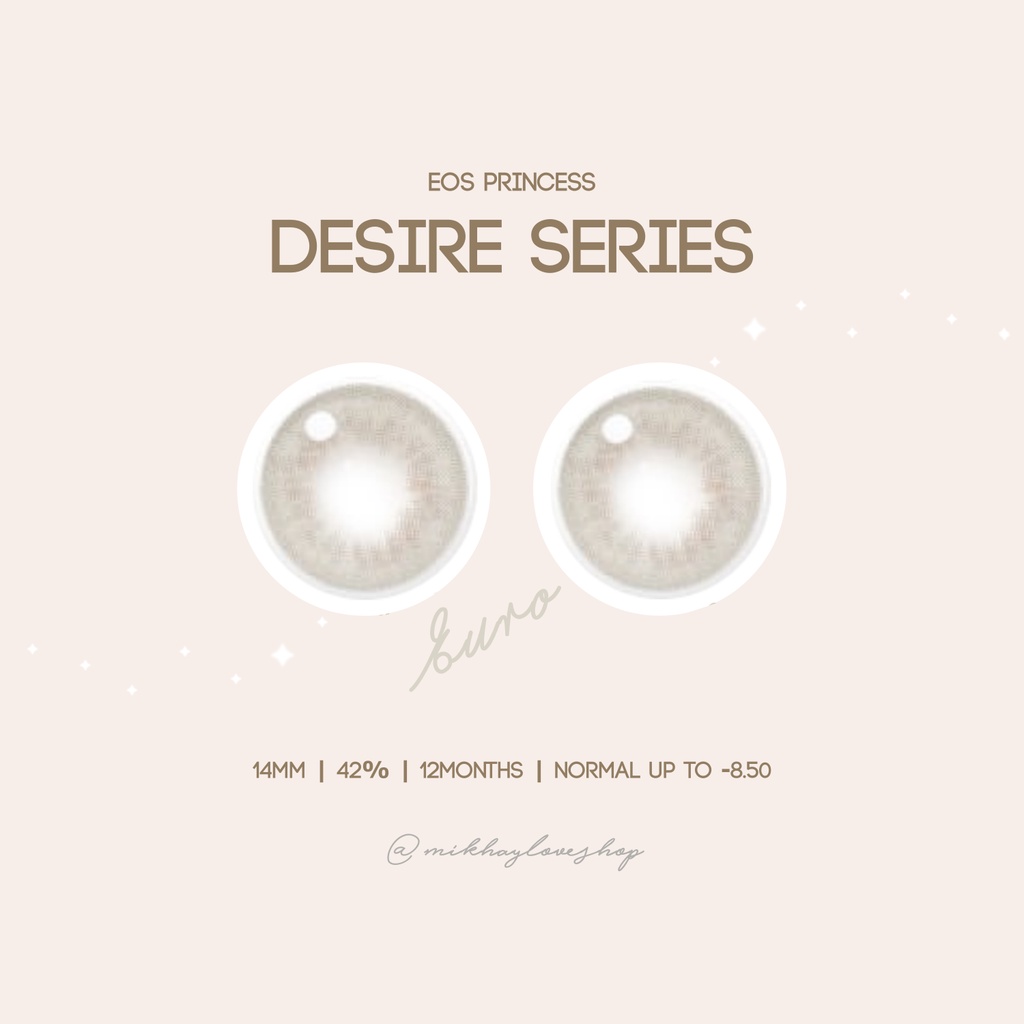 MIKHAYLOVESHOP Softlens Desire Euro (Gray / Grey) | EOS Princess