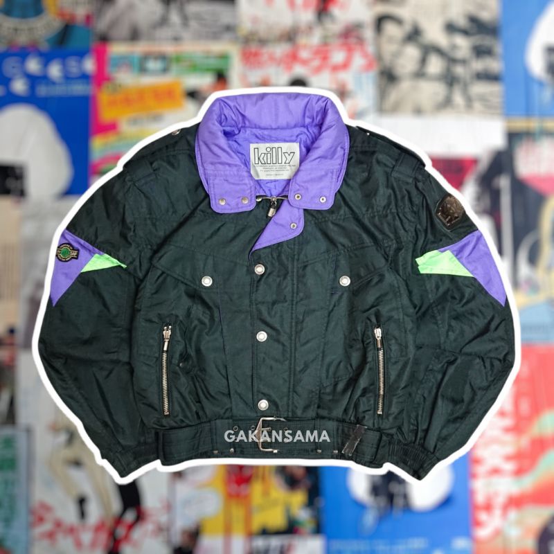 Jaket Vintage Racing Crop Killy Black