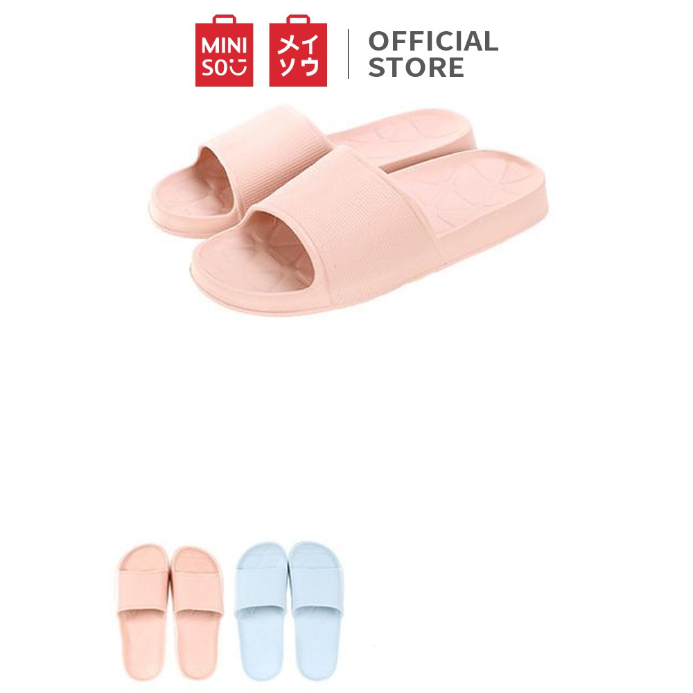 Miniso Official Slip Sandal Women’S Simple And Comfortable Bathroom Slippers Shopee Indonesia