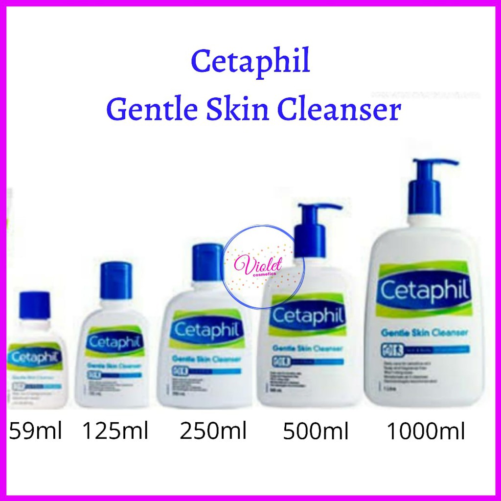 Cetaphil Gentle Skin Cleanser 59ml 125ml 250ml / Pembersih Wajah Cetaphil