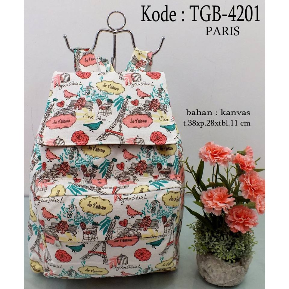 Tas Ransel Wanita Tas Punggung Paris TGB 4201 Paris