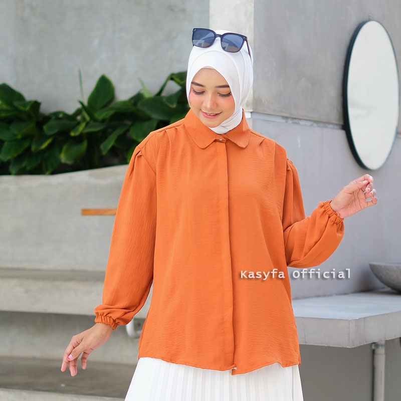 MANDA BLOUSE CRINCLE AIRFLOW // KEMEJA CRINCLE WANITA