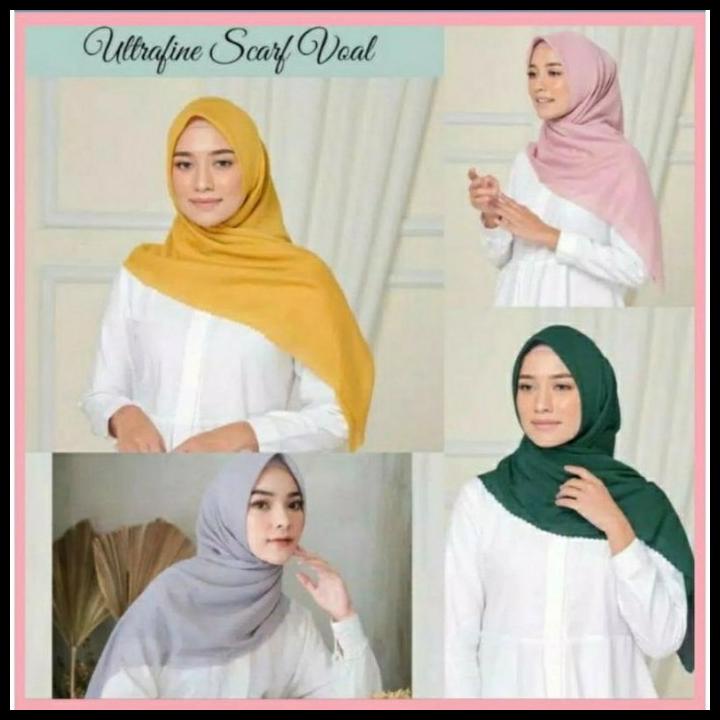 Hijab Voal Ultrafine Laser Cut Polos