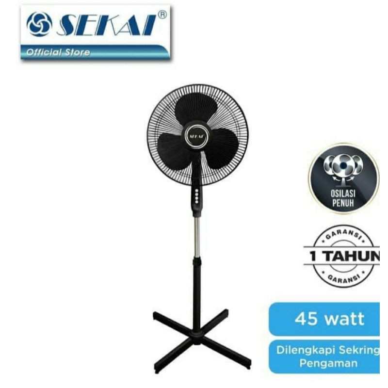 Kipas angin berdiri sekai 16 inch stand fan