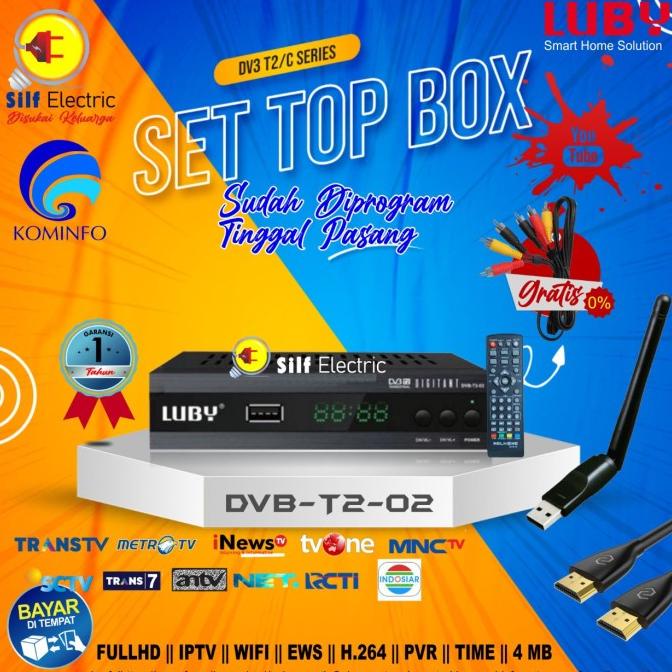 Set Top Box Tv Digital Luby T2-02 Receiver TvDigital Luby bisa YOUTUBE