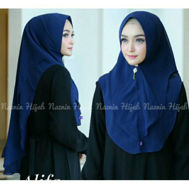 Khimar/jilbab/hijab pinguin oval