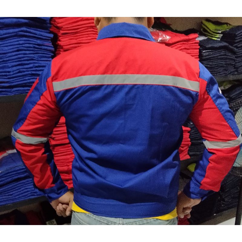 WEARPACK SAFETY / KEMEJA SAFETY / BAJU SAFETY LENGAN PANJANG / BAJU PROYEK KEREN / BAJU KERJA PRIA PROYEK / BAJU KERJA PIRA LAPANGAN / BAJU MEKANIK / BAJU WEARPACK / WERFAK PRIA KERJA / BAJU WEARPACK KERJA PROYEK / BAJU TAMBANG / BENHUR MERAH