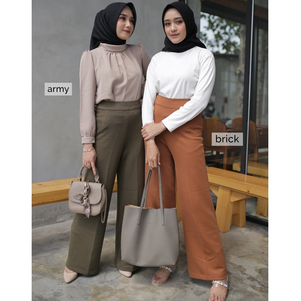 Kulot Highwaist Tribeca HW Cullote Premium Kulot Panjang-6