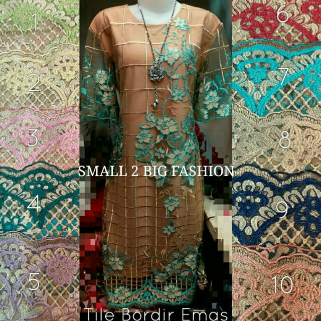 DRESS bigsize / dress pesta jumbo / dress brokat besar / dress brukat big / terusan pesta jumbo