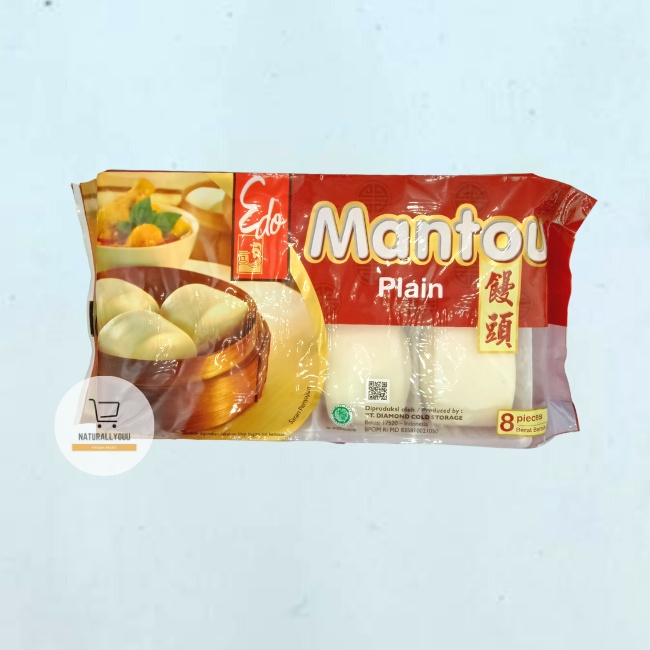 Edo Mantau isi 8pcs (Coklat / Plain)