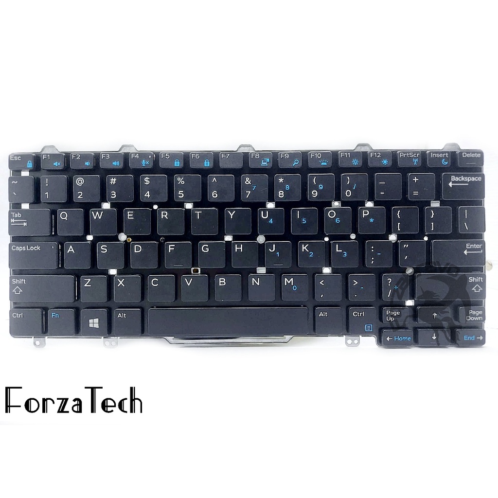 Laptop Keyboard DELL Latitude E5250 E7270 E5270 E7250 Black Non Frame