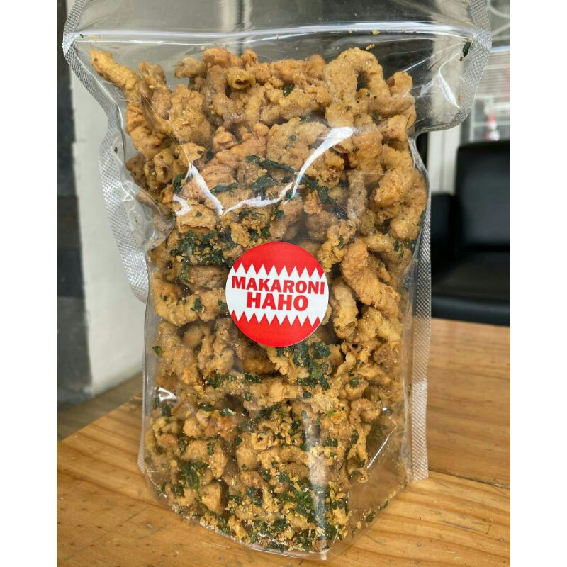 

keripik usus original daun jeruk/tidak pedas kemasan asyik 500gram