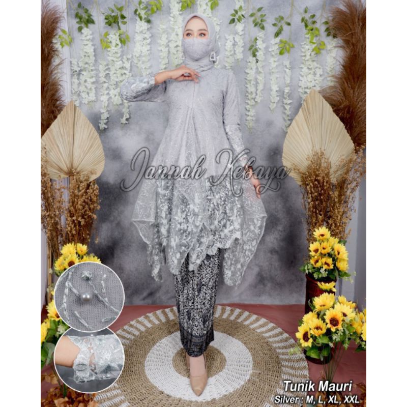 KEBAYA MAURI JANNAH /KEBAYA UMBRELLA BROKAT TULLE/KEBAYA TUNIK