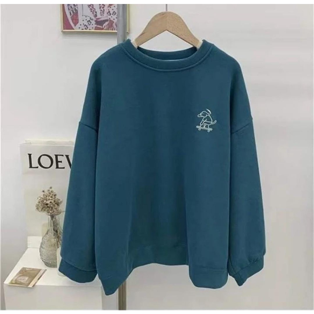 SWEATER WANITA MAGIE SWEATER TEBAL - CREWNECK HALUS LUCU PREMIUM