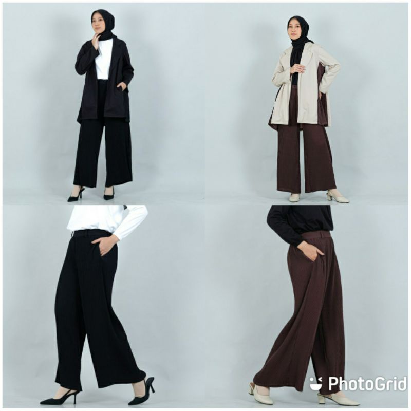 BLAZER  PANTS DEENAY LOLA BLACK RAISIN ORIGINAL DEENAY 100%