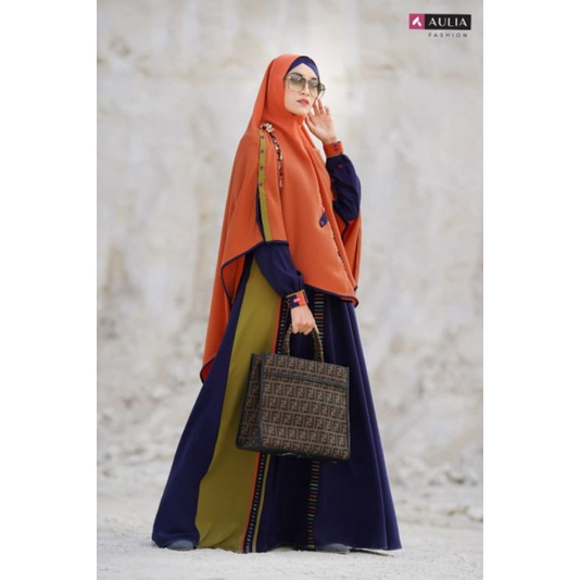 gamis Aulia Hawa Navy