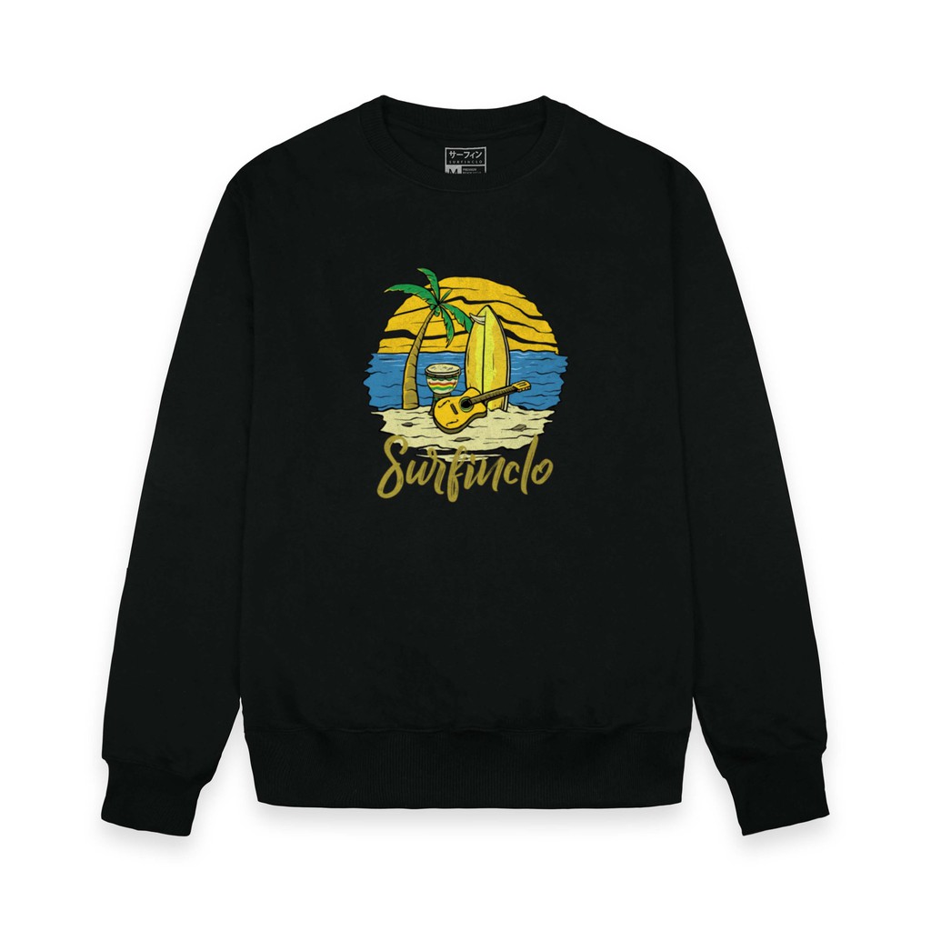 SURFINCLO Sweater Sweatshirt Crewneck Casual Soft Fleece Premium Size S M L XL XXL Unisex SW-206