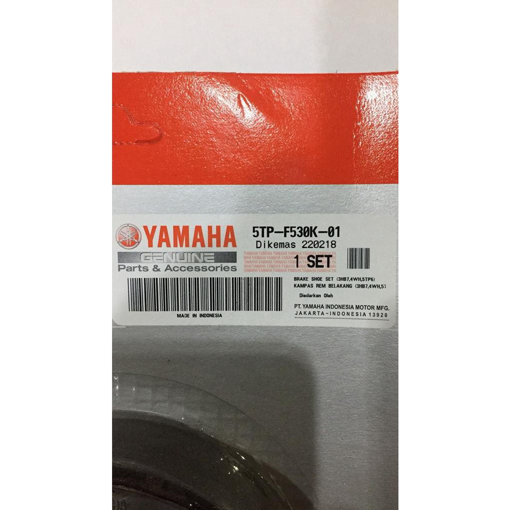 Kampas Rem Blkg (5TP) F1 / Vega-R / Jupiter Z YGP (Asli Yamaha)