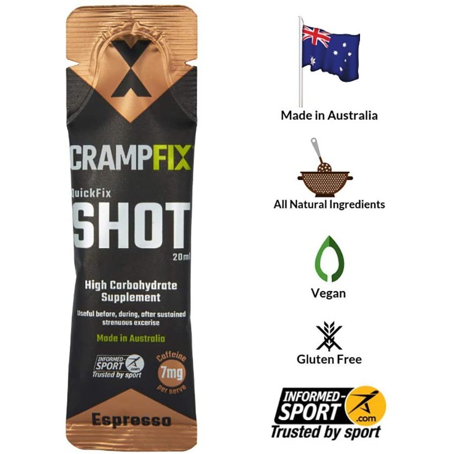 CrampFix Sports Shot anti cramp seketika kram lari sepeda renang tri