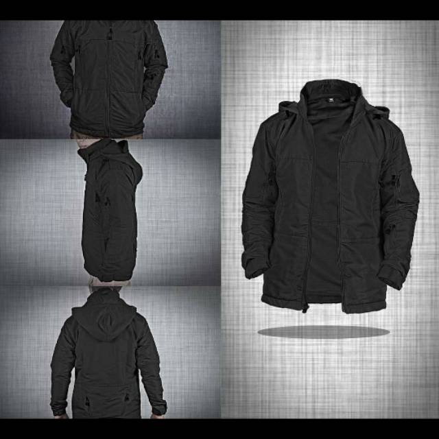 Jaket TAD ARMY TACTICAL WATERPROOF/jaket hitam pria wanita